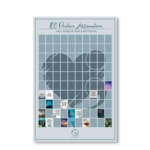 Scratch Poster - 100 Positive Affirmations
