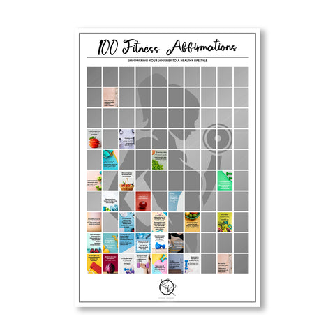 Scratch Poster - 100 Fitness Affirmations