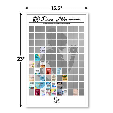 Scratch Poster - 100 Fitness Affirmations