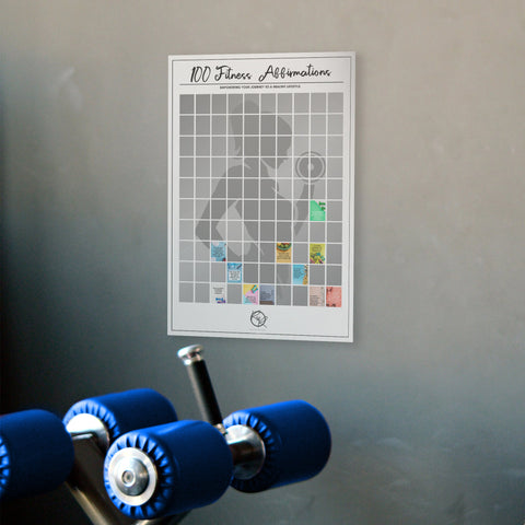 Scratch Poster - 100 Fitness Affirmations