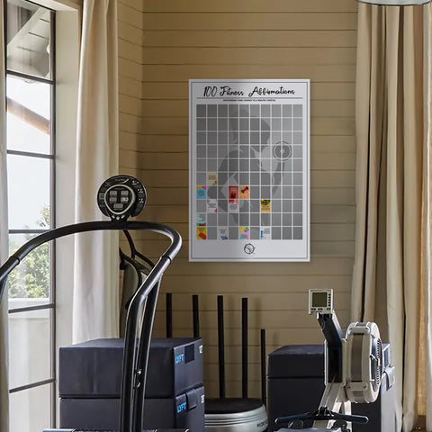 Scratch Poster - 100 Fitness Affirmations